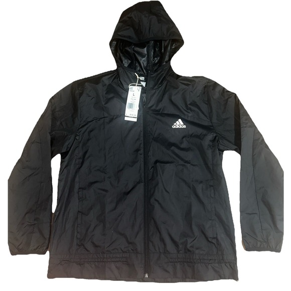 adidas Jackets & Blazers - NWT ADIDAS Women's Aeroready Black &White Windbreaker Running Jacket Size Large